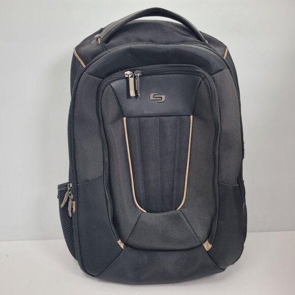 Solo Black Laptop Backpack With Multiple Compartments - Picture 1 of 11